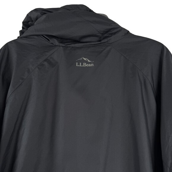 L.L. Bean Bean's Performance Fleece Lined Windbreaker Jacket 3X Black CJ-2210 - Picture 6 of 10
